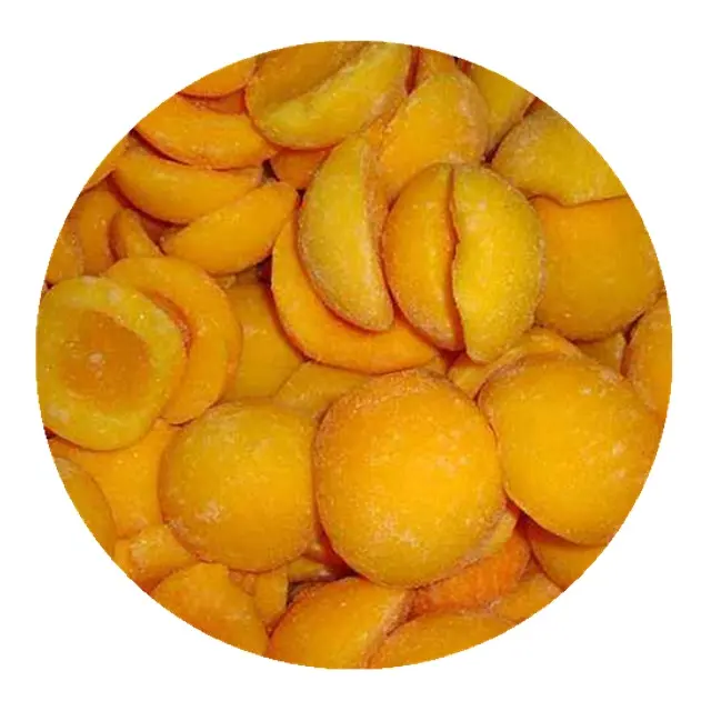 Pêssego meia metades em frutas congeladas melhor preço frutas frescas congeladas amarelo embalagem a granel com 24 meses de prazo de validade 10 kg