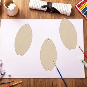 Adornos de Madera para Tablas de Surf, sin Acabado, para Manualidades y Etiquetas de Regalo, Venta al Por Mayor, Dropshipping - Product Image 3
