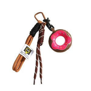 Cinturino per cellulare in pelle resistente da centoventi centimetri con gancio in metallo e portachiavi, accessorio per telefono - Product Image 5