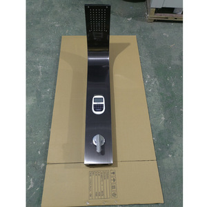 Water <b>Control</b> Machine <b>Shower</b> Set 118cm Height Adjustable Rain Top Spray Linear Design Corrosion Prevention For Bathrooms - Product Image 3