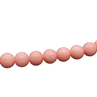Coral Red Jade Round Loose Beads