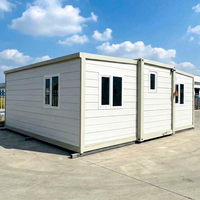 Maison préfabriquée en conteneur extensible 20 pieds 40 pieds, conforme aux normes locales, avec salle de bain extérieure préfabriquée, Maisons préfabriquées