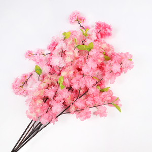 กิ่งดอกซากุระประดิษฐ์สีเขียว Hangyi ขนาด 110 ซม. ดอกไม้ผ้าไหมเสมือนจริงสำหรับตกแต่งงานแต่งงาน - Product Image 2
