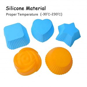 Moldes de Silicona para Cupcakes, Desechables, Ecológicos, de Grado Alimenticio, Libres de BPA, Antiadherentes, para Pasteles, Postres y Muffins - Product Image 3
