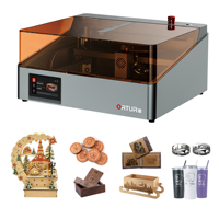 Nouvelle machine de gravure laser infrarouge à diode 1,3 W pour R2 Desktop, avec IA/DXF CNC, refroidissement par air, mini-coupeuse à 2 têtes pour bijoux en métal