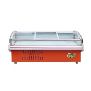 Vente chaude Supermarché Présentoir De <span class=keywords><strong>Viande</strong></span> Fraîche Réfrigérateur <span class=keywords><strong>Boucherie</strong></span> Fruits De Mer Poisson Comptoir Refroidisseur Armoire - Product Image 1