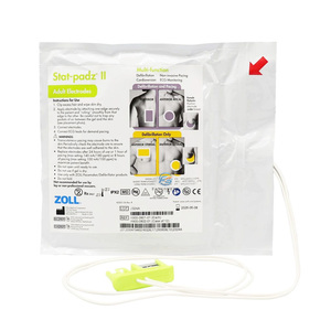 แผ่นอิเล็กโทรดสำหรับเครื่องกระตุกหัวใจไฟฟ้า ZOLL <span class=keywords><strong>AED</strong></span> <span class=keywords><strong>PLUS</strong></span> รุ่นดั้งเดิม 8900-0801-01 Stat Padz II 8900-0402 - Product Image 2