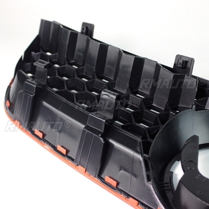 Rejilla de malla tipo panal para parachoques delantero de coche Volkswagen VW Polo 2006 2007 2008 2009, estilo GTI, panel de rejilla central - Product Image 6