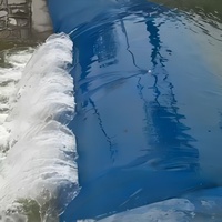 Digue en caoutchouc gonflable pour la régulation des rivières, tissu renforcé EPDM, anti-âge et haute résistance à la traction