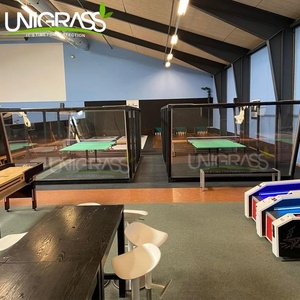 Mini Pista de Pádel de <span class=keywords><strong>Ping</strong></span> <span class=keywords><strong>Pong</strong></span> con Estructura de Acero, Paredes de Vidrio y Suelo de PVC para Resorts, Escuelas y Clubes - Product Image 6