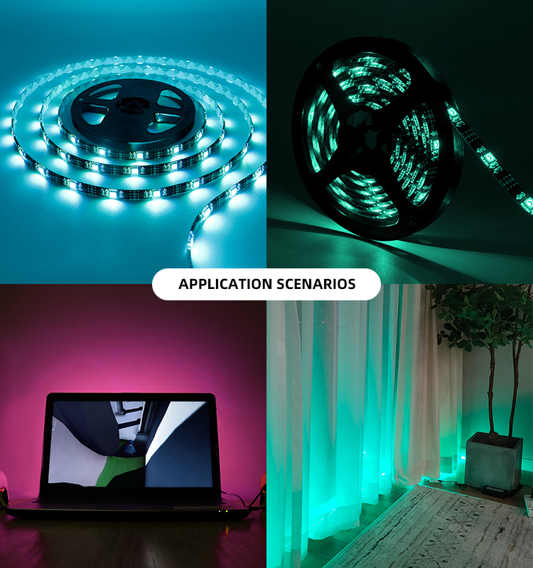 5V USB BT APP IP65 Waterproof TV Background Decorative RGB LED Strip Light Smd5050 Copper Body Epistar Chip Dimmable 2700-6500K · image 6