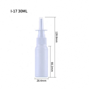 30ml HDPE Plastic Empty White Nasal Spray Pump Cylinder Spray <b>Bottle</b> With Clip Iso 15378 - Product Image 5