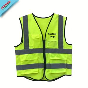 Gilet de sécurité multicolore et stylisé Gilet de sécurité réfléchissant jaune réfléchissant - Product Image 2