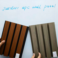 Panneaux muraux en WPC revêtus de métal pour l'extérieur, pour un style architectural futuriste des bâtiments modernes