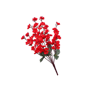 Graine de <span class=keywords><strong>fleur</strong></span> soie artificielle fleurs en plastique 9 branches petites fleurs de prunier faites à la main moderne ingénierie extérieure lit de fleurs <span class=keywords><strong>jardin</strong></span> - Product Image 1