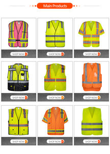 Gilet di Sicurezza ANSI Classe 2 Alta Visibilità con Nastro Riflettente da 5cm e Logo Personalizzato per Lavoratori Stradali - Product Image 6