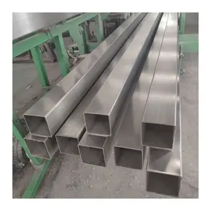 Astm Ss 50X50Mm 100X100Mm 1.4404 2507 2205 304 Shs Rhs Stainless Steel Square Pipe Tube