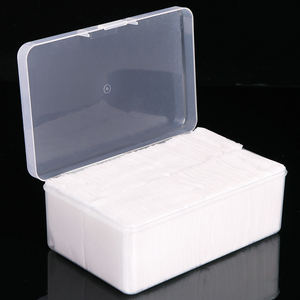 SUNSHING Plastic Cosmetic Cotton Pad Container Nail Wipes Dispenser <b>Box</b> Disposable Face Towel Case Clear Cotton Tissue Holder - Product Image 5