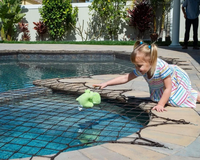Couverture de filet de sécurité solide pour piscine, outil et accessoire de piscine à traction facile