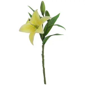 फैक्टरी अनुकूलन 3D कृत्रिम फूल रियल टच टाइगर लिली रियल टच के लिए नकली फूल सजावट