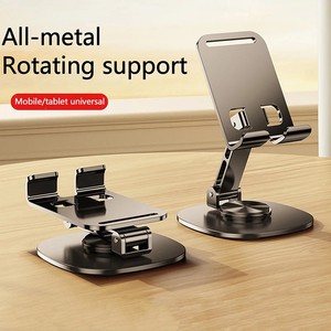 Supporto per Telefono e Tablet da Scrivania in Lega di Alluminio con Rotazione a 360° Pieghevole Flessibile Portatile - Product Image 5