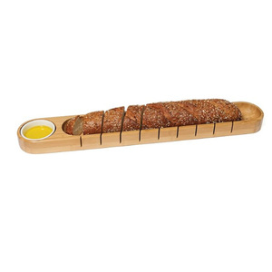 Cortador de pan de bambú Jinxuan Bamboo Industry de 10.2x65.1x3.8cm con bandeja para aceite para utensilios de repostería - Product Image 1
