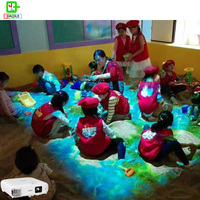 Console de jeux de projection interactive 3D pour sol, équipement de terrain de jeux intérieur utilisé pour les jeux de projection d'amusement pour enfants