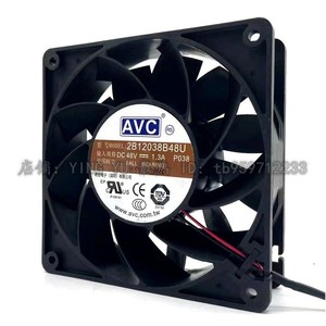 Ventilador de refrigeración industrial AVC de 120 mm, 48 V, 1,3 A CC, con rodamiento de bolas para equipos industriales - Product Image 2