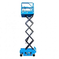 Plateforme élévatrice à ciseaux hydraulique électrique portable d'intérieur Ofy 300 kg compacte 5 m