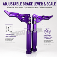 Pièces de frein pour fauteuil roulant en alliage d'aluminium CNC, verrou de roue réglable à pousser pour verrouiller, pour fauteuils roulants sportifs et manuels