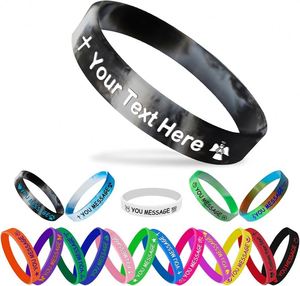 Pulsera Deportiva de Silicona Personalizada, Brazalete de Goma Colorido para Eventos, Regalos Promocionales, Pulsera con Inyección de Tinta - Product Image 1