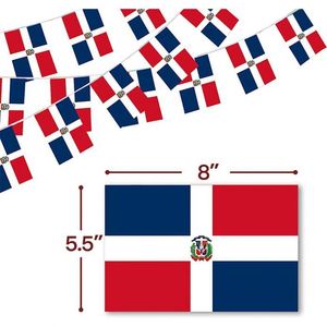 Bandera de República Dominicana con Forma Personalizada, Rectángulo, Triángulo, para Decoración Interior y Exterior - Product Image 3