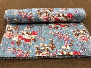 Cubrecama y Colcha Kantha India Superventas, Hechos a Mano, de Algodón Estampado, Lavables, Suaves, Ecológicos, Regalo de Inauguración de Casa - Product Image 3