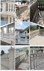 Giá rẻ nhất đúc xi măng ban công trang trí bình nhựa rào cản lục bình lan can tay vịn cho tường khuôn mẫu - Product Image 4