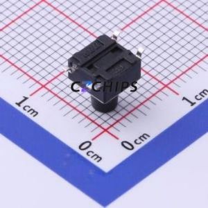 K2-6639SP-H3SC-04 Tactile Switch SMD-4P,6x6mm Switch 1.8N Vertical Mount 6mm 6mm - Product Image 2