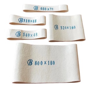 Sabuk Konveyor Felt Wol Putih Berkualitas Makanan yang Berbentuk Tabung untuk Mesin Pembentuk Adonan - Product Image 3