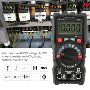 Multimètre numérique professionnel portable Habotest HT113B AC/DC avec mesure de tension et de courant, 4000 points de lecture, True RMS, capacitance et autorange - Product Image 5
