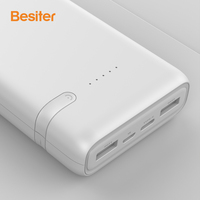 Besiter Fast Charge Power Bank 20000mAh Cellules polymères haute densité et banques d'alimentation portables haute capacité pour téléphone portable