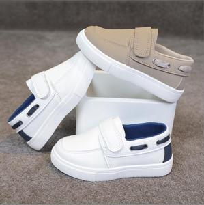 Zapatos <span class=keywords><strong>de</strong></span> Primavera y Otoño para Niños, Ligeros, <span class=keywords><strong>de</strong></span> Suela Blanda, Transpirables, Estilo Coreano, Combinables con Todo, Mocasines Sin Cordones, Zapatillas Casuales con Parte Superior <span class=keywords><strong>de</strong></span> Cuero - Product Image 1