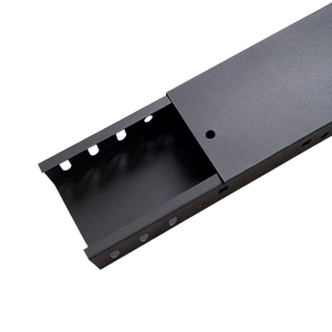 Powder Coating Anti-Rust Morden <b>Black</b> Metal Steel <b>Cable</b> <b>Trunking</b> <b>Cable</b> Protector <b>Cable</b> Tray Under-Desk PVC <b>Cable</b> Management Rack - Product Image 6