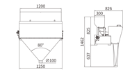 Machine de pesage et d'emballage linéaire automatique à six têtes pour sacs/pochettes, haute productivité, granulés et poudres alimentaires