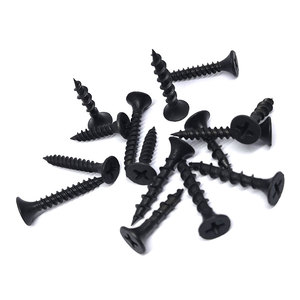 Vis à cloison sèche à filetage grossier, phosphatées noires, haute résistance, pour plaques de plâtre, clous pour panneaux muraux en vrac, vis autotaraudeuses pour cloison sèche - Product Image 5