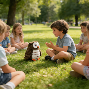 Hibou intelligent IA, jouet interactif vocal, hibou jouet interactif avec yeux expressifs, compagnon interactif Bluetooth et Wi-Fi - Product Image 6