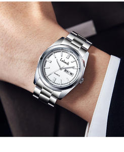 Ensemble de montres pour couple en acier inoxydable minimaliste, étanches, lumineuses, montres à quartz pour hommes et femmes, OEM/ODM, montre personnalisée - Product Image 4