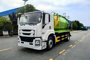 Reliable ISUZU 4*2 GIGA Chassis 12000litres Sewage <b>Suction</b> Cleaning Sewer Truck for Sale Option Italy JUROP/Moro Vacuum <b>Pump</b> - Product Image 5