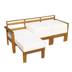 ספסל ספה באיכות גבוהה עם כרית ריהוט חוץ פטיו ספסל עץ בסגנון מודרני משלוח מהיר יצרן וייטנאם