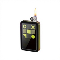 Briquet électronique rechargeable USB OEM en gros, vide, personnalisé, coupe-vent, pour extérieur, accessoires