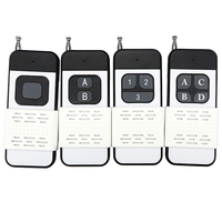 Module RF sans fil 433 MHz, télécommande à code d'apprentissage 1527, télécommande 1/2/4 canaux longue portée pour lampes, éclairages, portes, portails