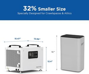 70パイント業務用除湿機（ポンプ付き） |   ポータブル式の地下室・家庭用除湿機 - Product Image 5