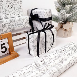 High Quality Wholesale 80g 43*300cm <b>Christmas</b> Graffiti Style <b>Luxury</b> Gift Packaging <b>Paper</b> Gift <b>Wrapping</b> <b>Paper</b> - Product Image 3